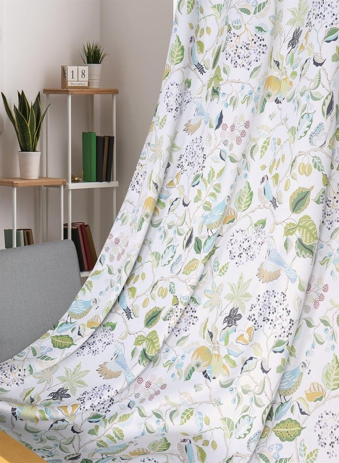 Moslovstar Farmhouse Blackout Curtains for Bedroom Balcony, Lifelike Birds and Flowers Window Drapes Room Decor, 2 Panels 52" W x 84" L - Image 1